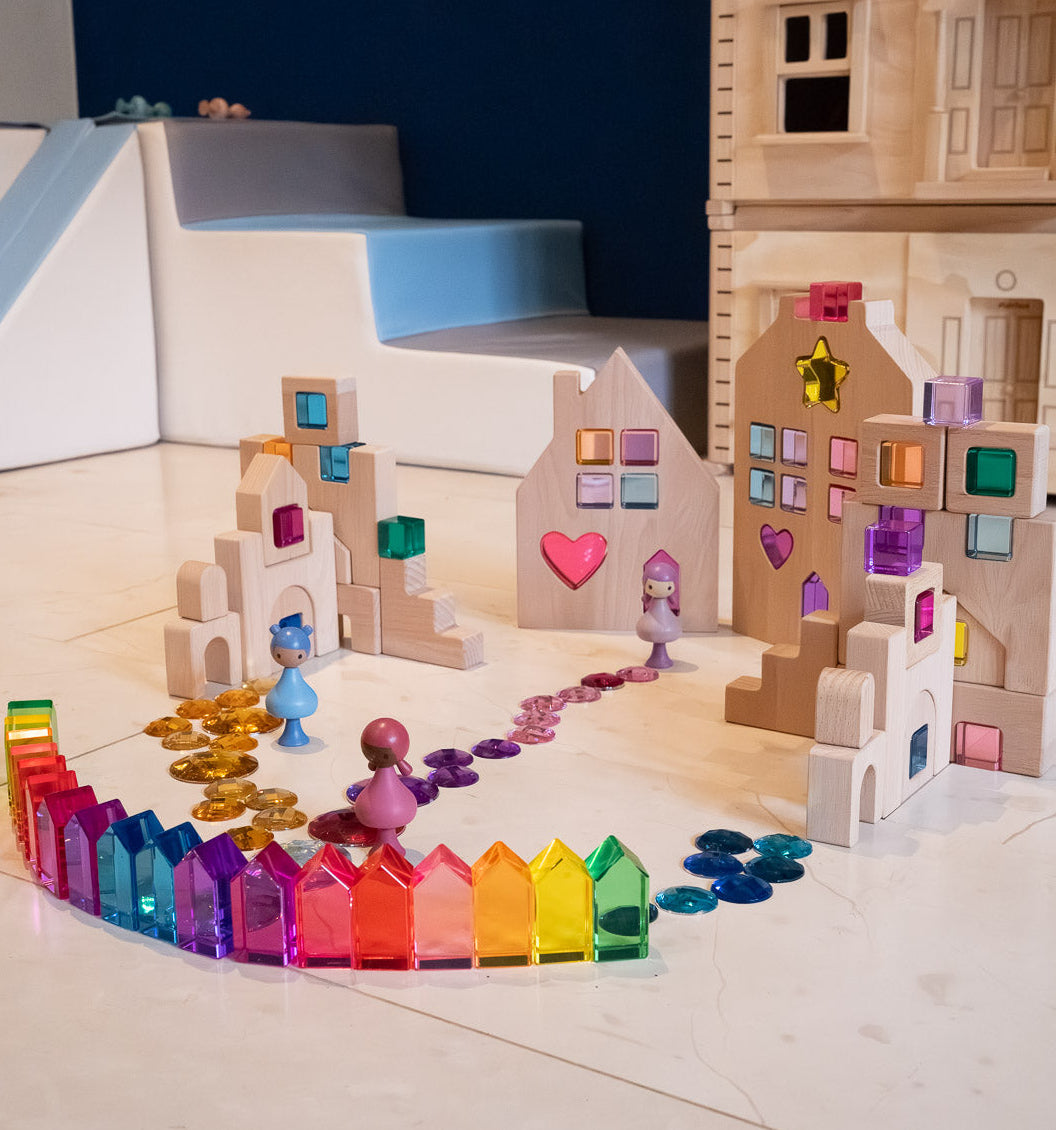 18 Lucite Rainbow Houses *Exclusive Collector's Edition Set*