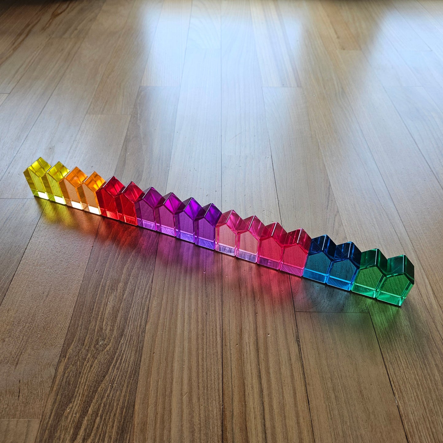 18 Lucite Rainbow Houses *Exclusive Collector's Edition Set*