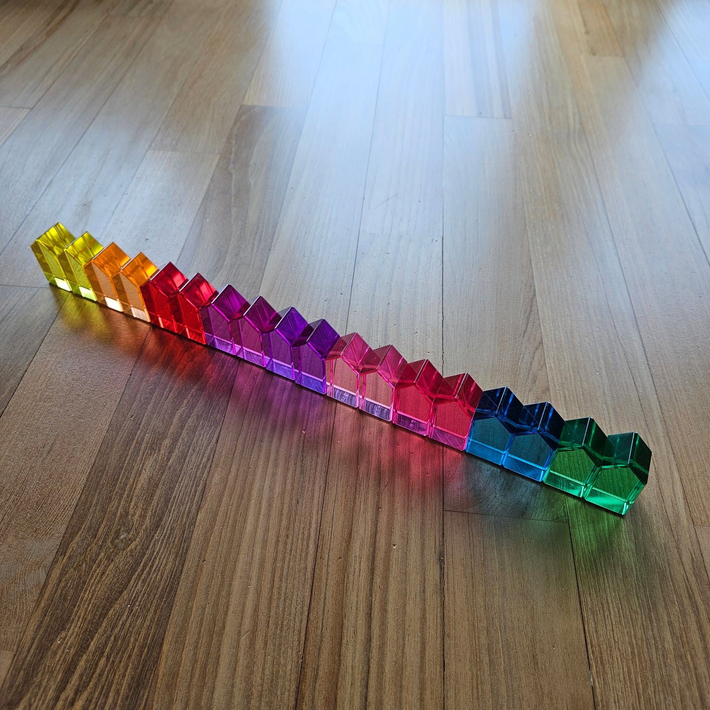 18 Lucite Rainbow Houses *Exclusive Collector's Edition Set*
