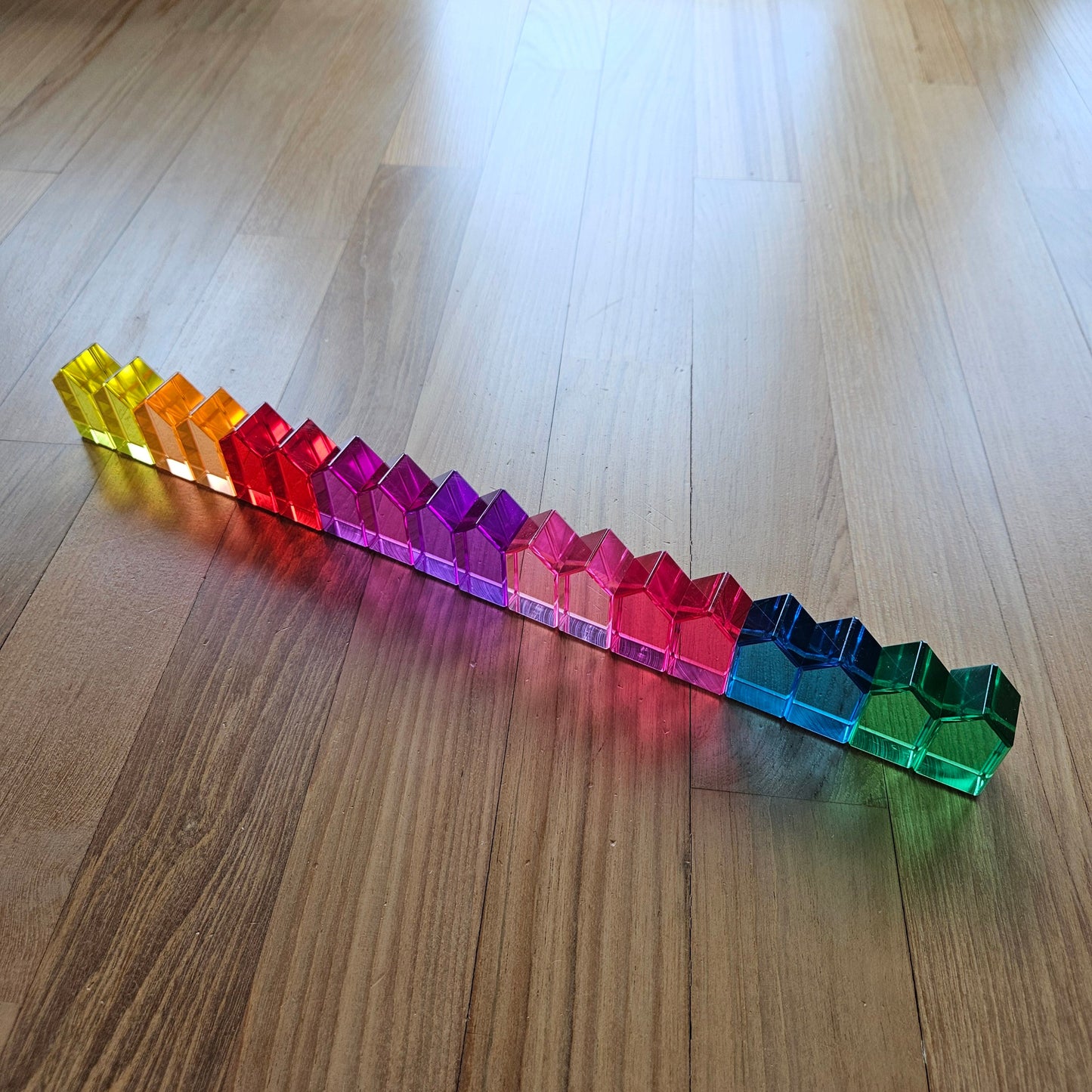 18 Lucite Rainbow Houses *Exclusive Collector's Edition Set*