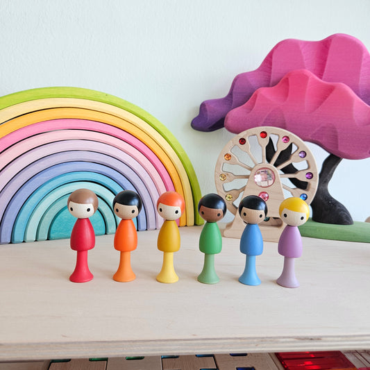 CLiCQUES Rainbow Boy Peg Dolls