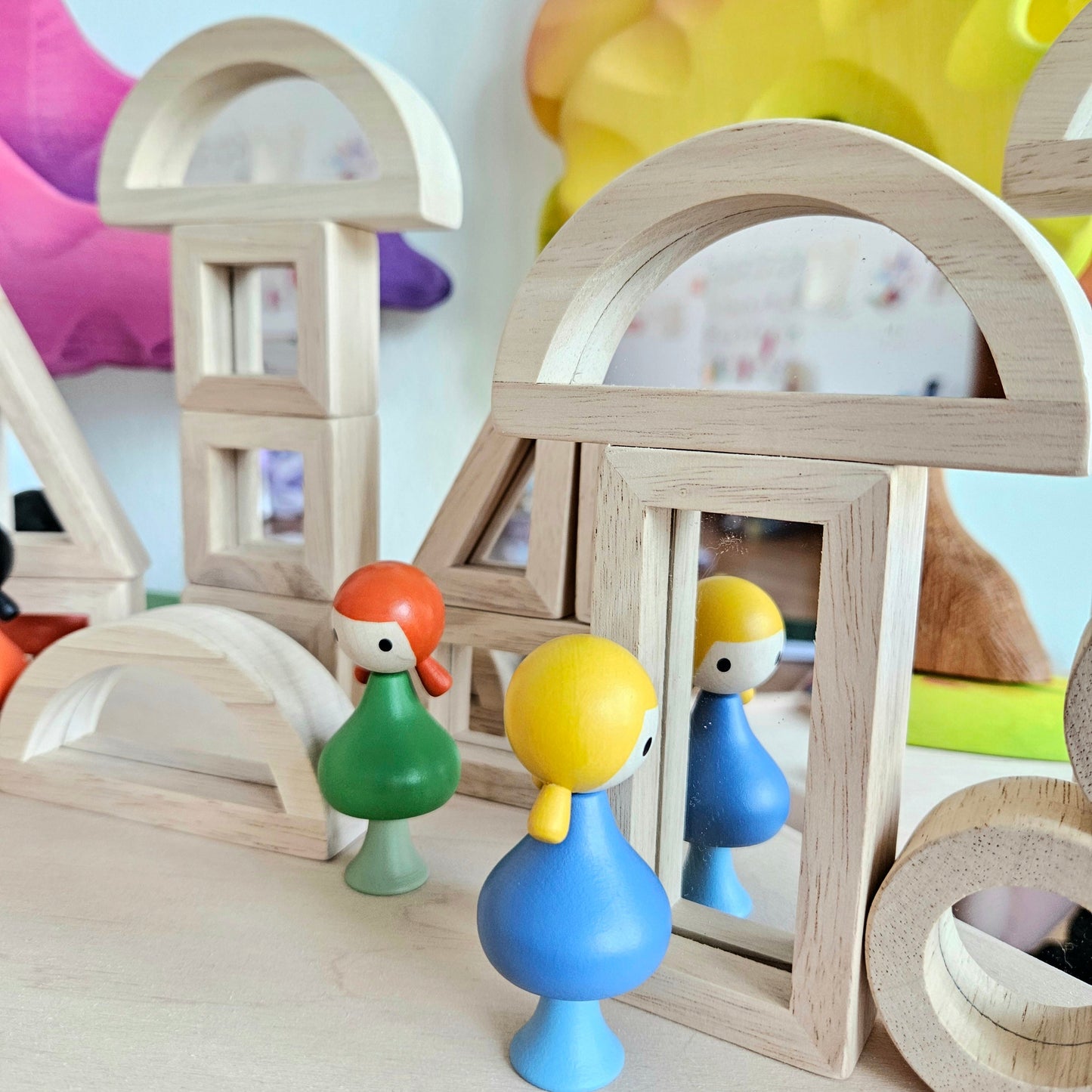 CLiCQUES Rainbow Girl Peg Dolls