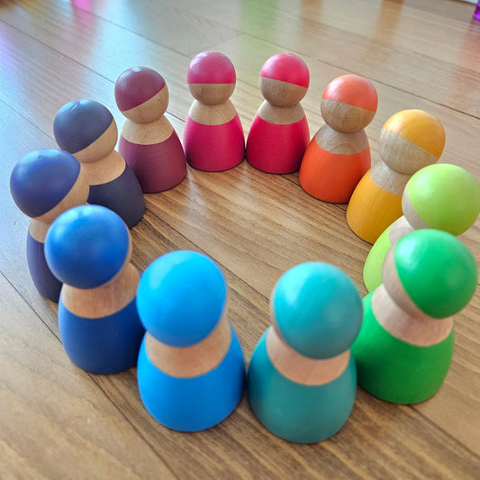 Set of 12 Rainbow Dolls