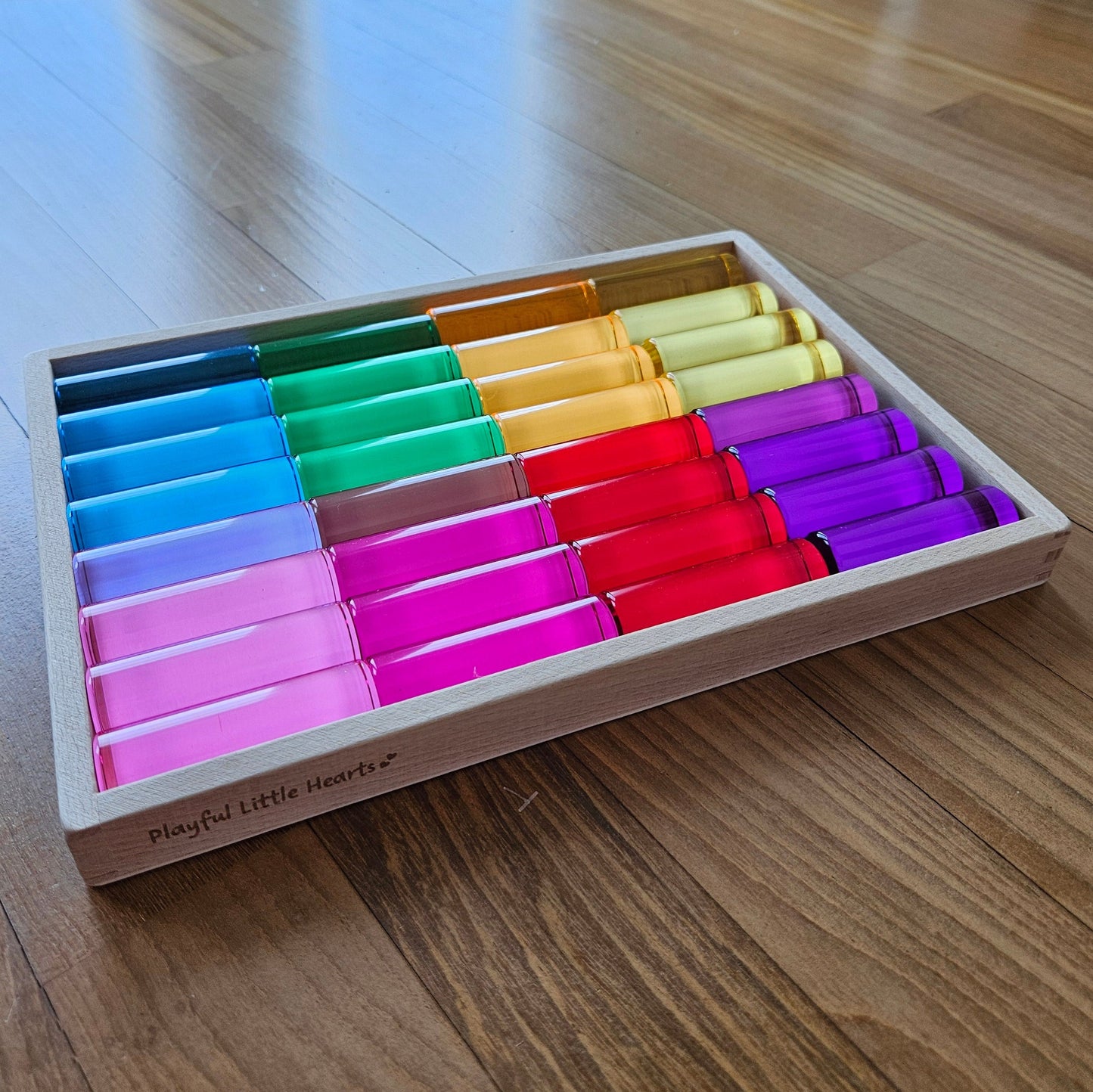 32 Medium Cylindrical Columns (Rainbow)