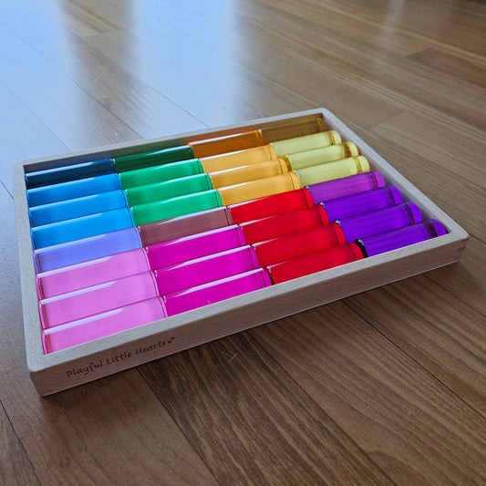 32 Medium Cylindrical Columns (Rainbow)