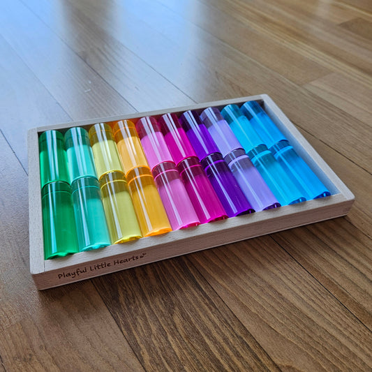 20 Medium Cylindrical Columns (Pastel)