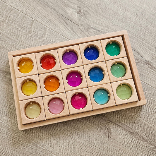 Jewel Blocks (Rainbow Colours)