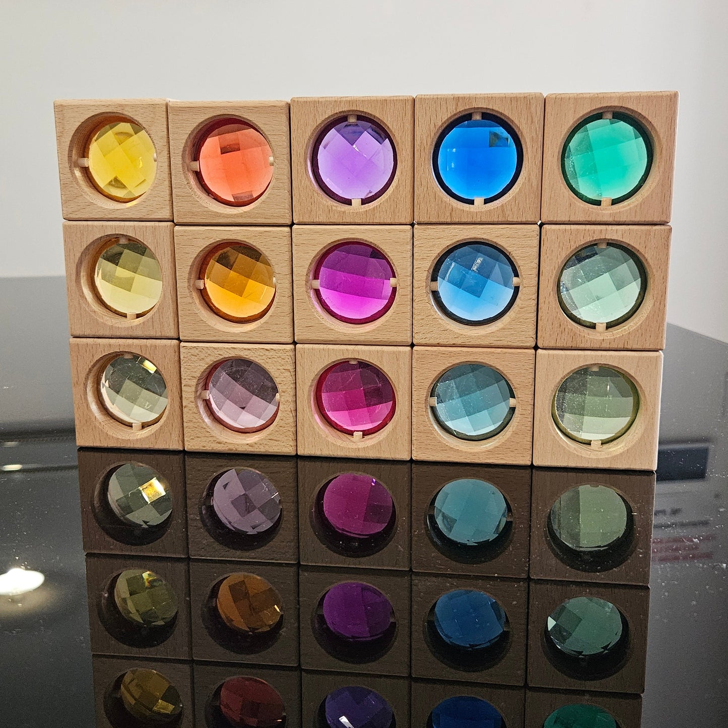 Jewel Blocks (Rainbow Colours)