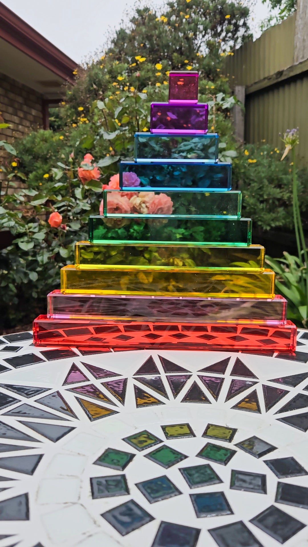 Lucite Rainbow Twin Stairway *Limited Edition*