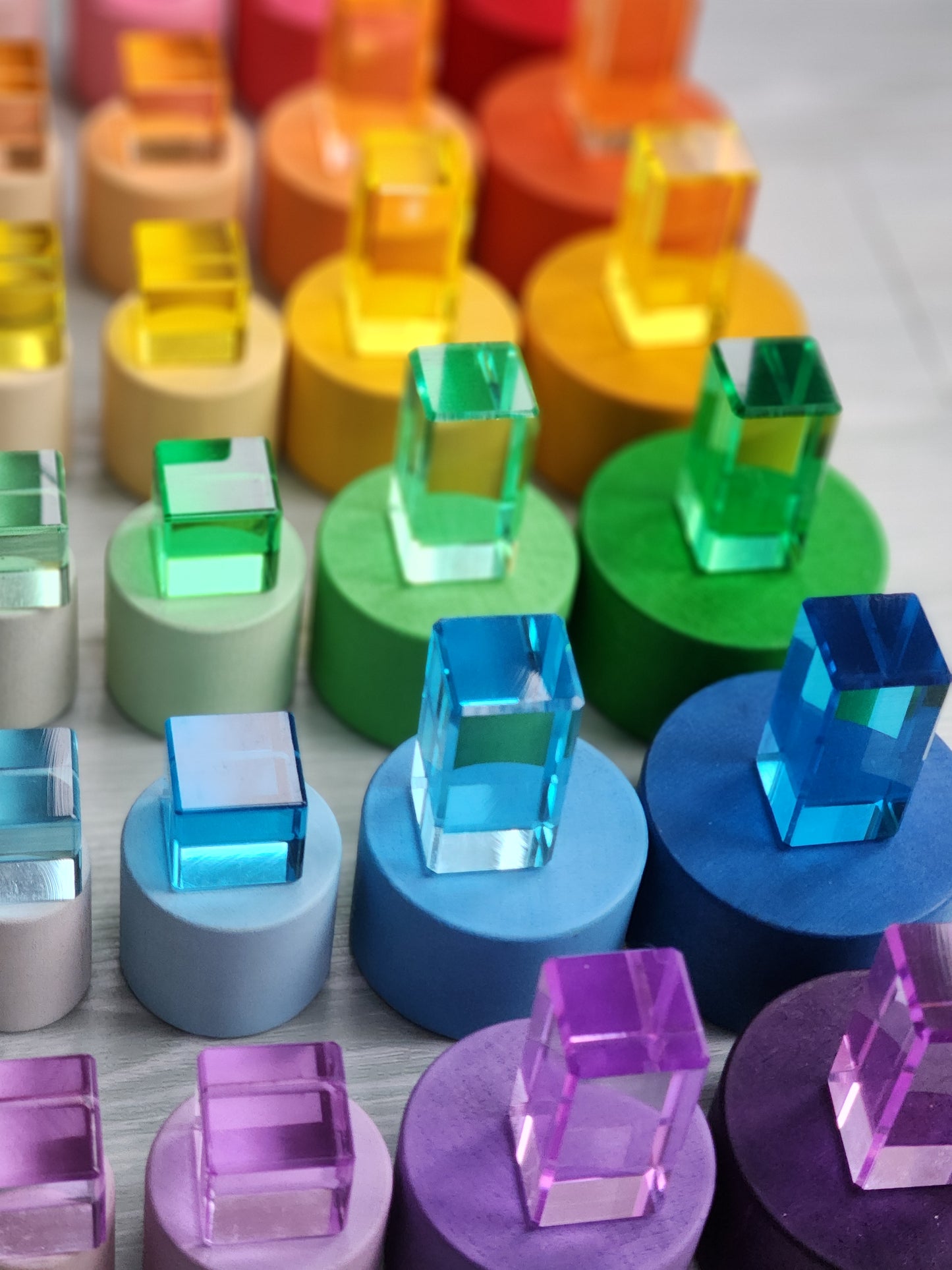 64 Mixed Lucites & 32 Lucite Columns Exclusive Bundle