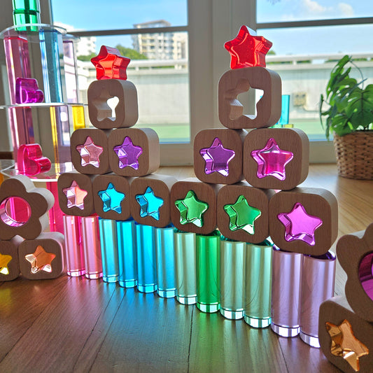 32 Medium Cylindrical Columns (Pastel)