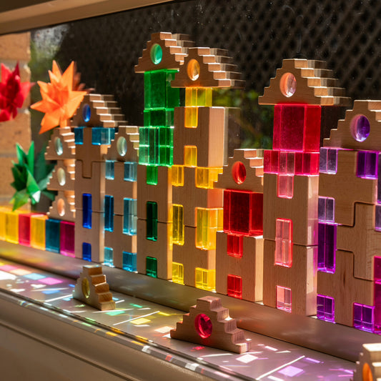 H-cross with Lucite & Jewel Roof Blocks Discounted bundle