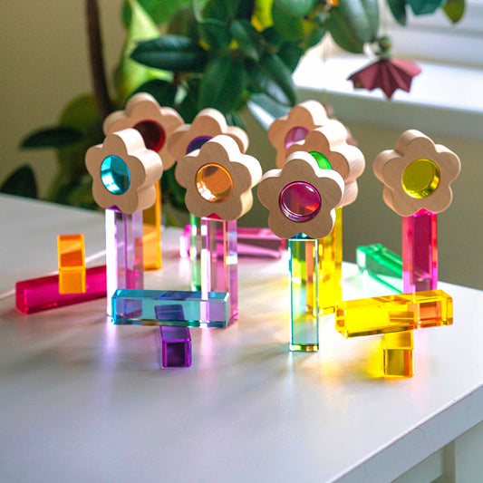 The Enchanted Flower Collection™ & 16 Lucite Pillars (Pastel)™ Exclusive Bundle