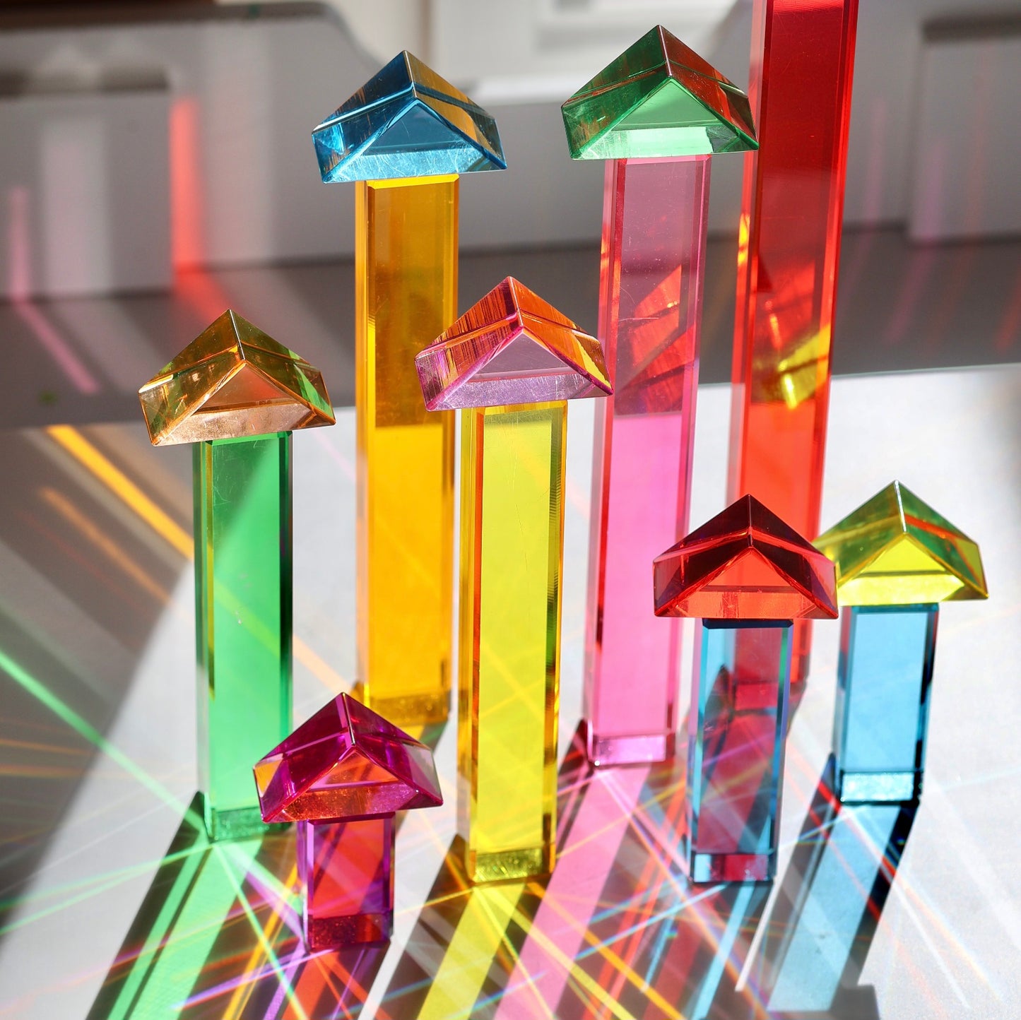 32 Little Lucite Triangles™ & Lucite Twin Stairway™ Exclusive Bundle