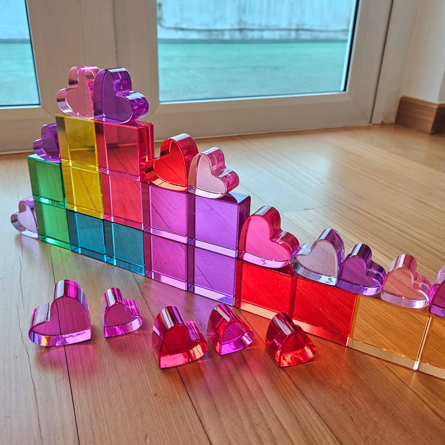 Forever Hearts Family™ & 16 Majestic Lucite Squares™ Exclusive Bundle