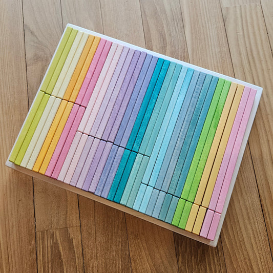 PRE-ORDER ONLY - 64 Pastel Slats in Tray