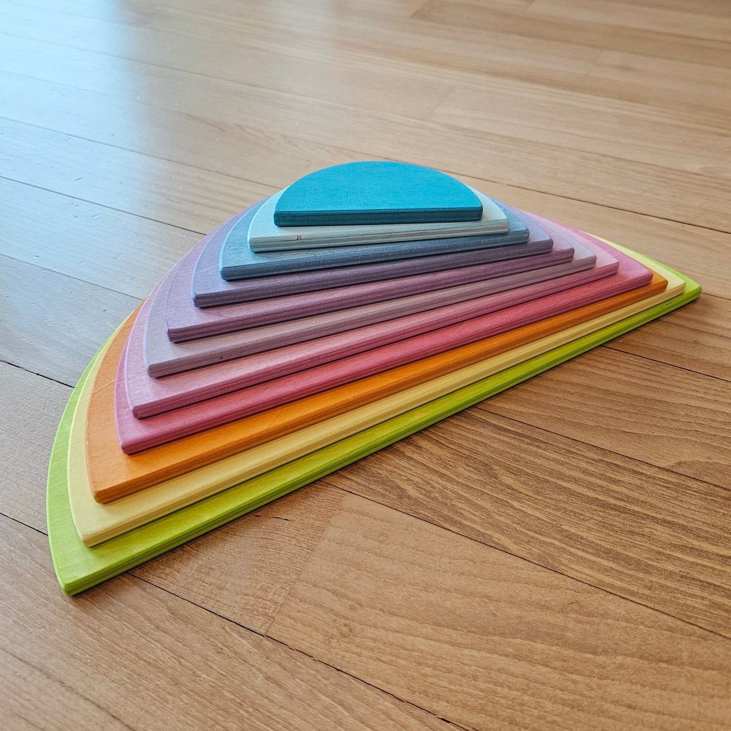 PRE-ORDER ONLY (Ships Early July 2026) - 11 Wooden Pastel Semi-circle Discs
