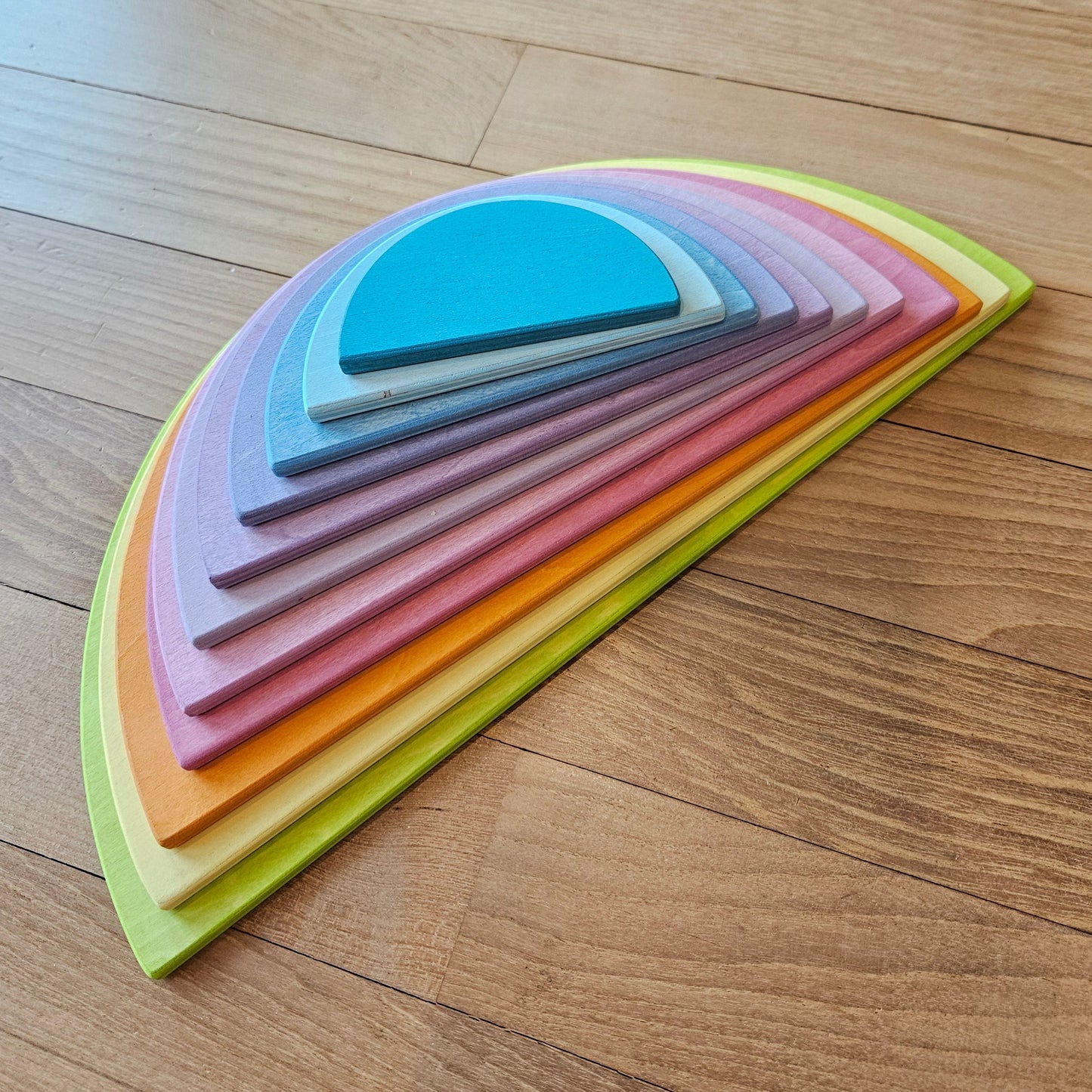 PRE-ORDER ONLY (Ships Early July 2026) - 11 Wooden Pastel Semi-circle Discs