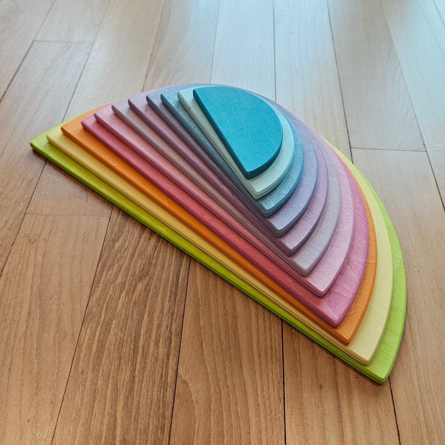 PRE-ORDER ONLY (Ships Early July 2026) - 11 Wooden Pastel Semi-circle Discs