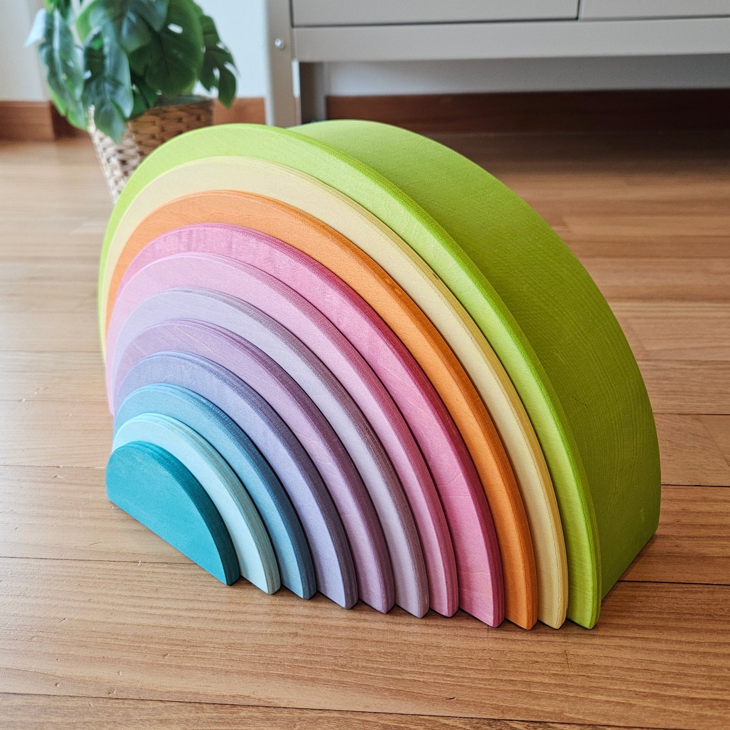PRE-ORDER ONLY (Ships Early July 2026) - 11 Wooden Pastel Semi-circle Discs