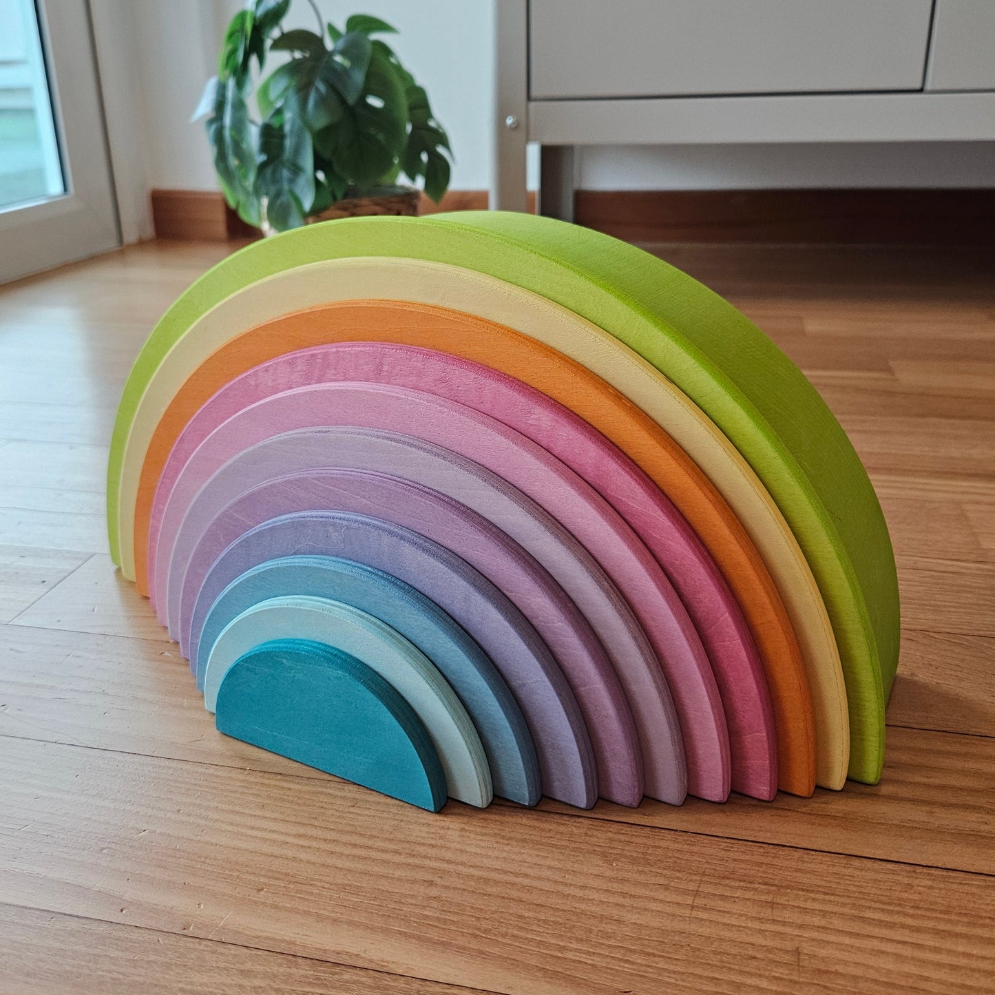 PRE-ORDER ONLY (Ships Early July 2026) - 11 Wooden Pastel Semi-circle Discs