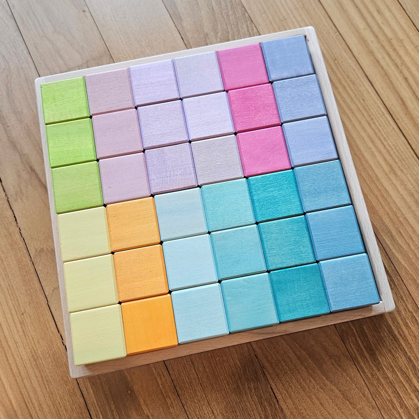 PRE-ORDER ONLY - 36 Pastel Wooden Cubes