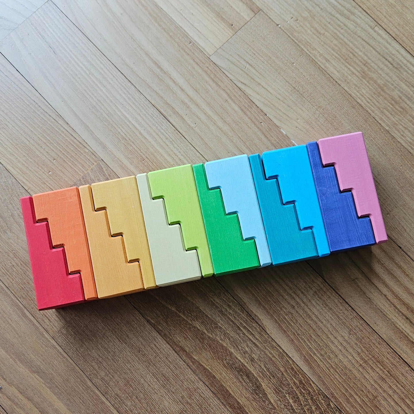 PRE-ORDER ONLY (Ships Early July 2026) - 12 Wooden Stacking Stairs