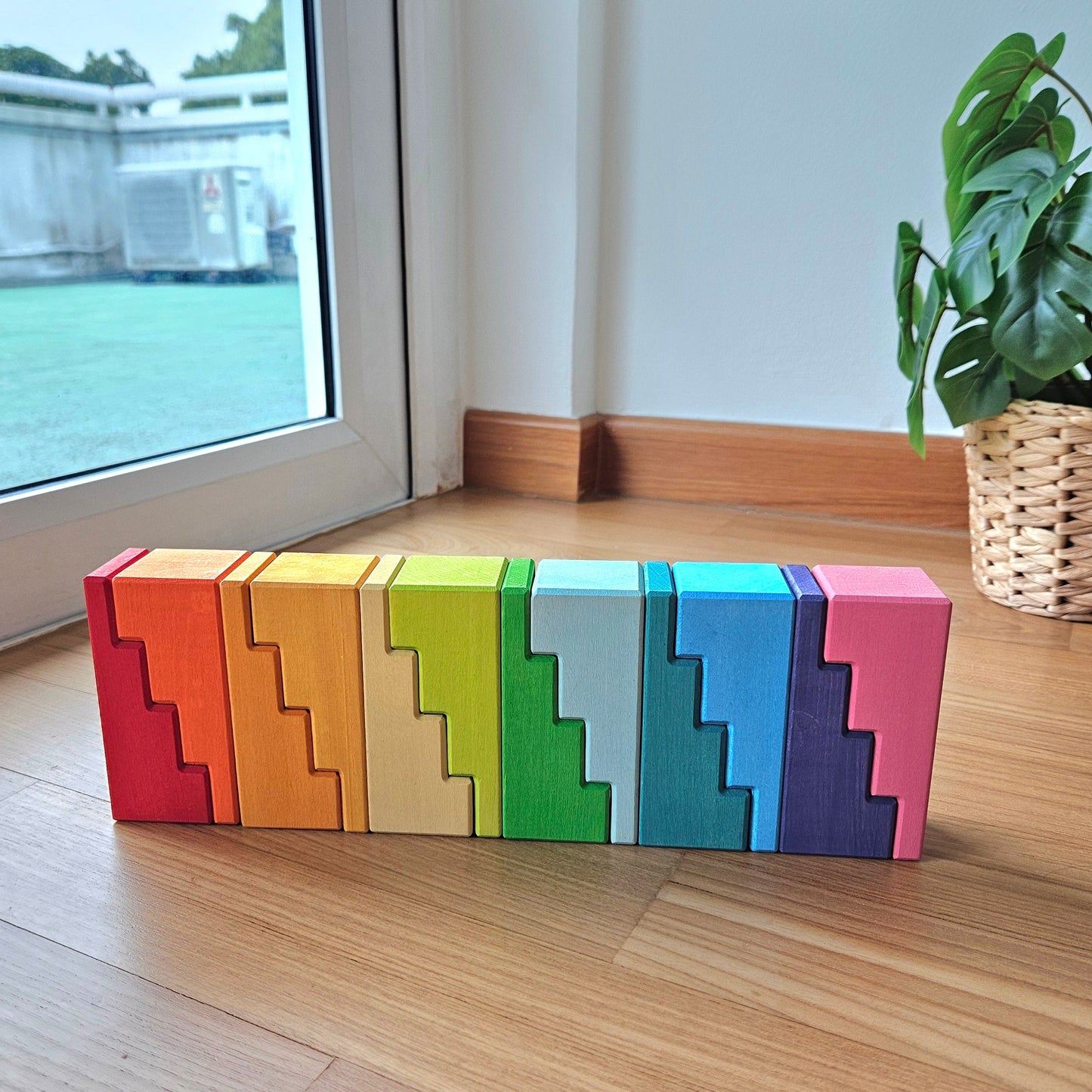 PRE-ORDER ONLY (Ships Early July 2026) - 12 Wooden Stacking Stairs