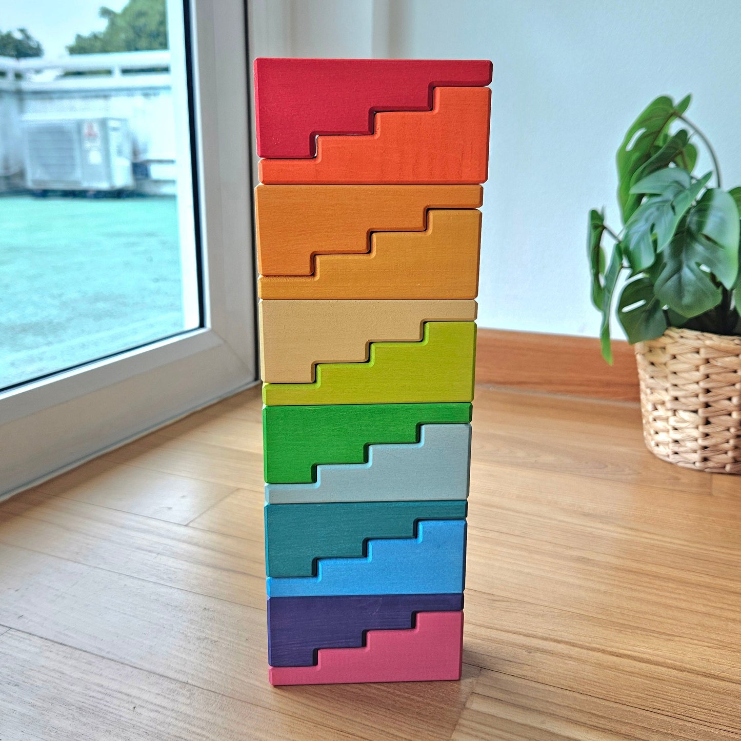 PRE-ORDER ONLY (Ships Early July 2026) - 12 Wooden Stacking Stairs