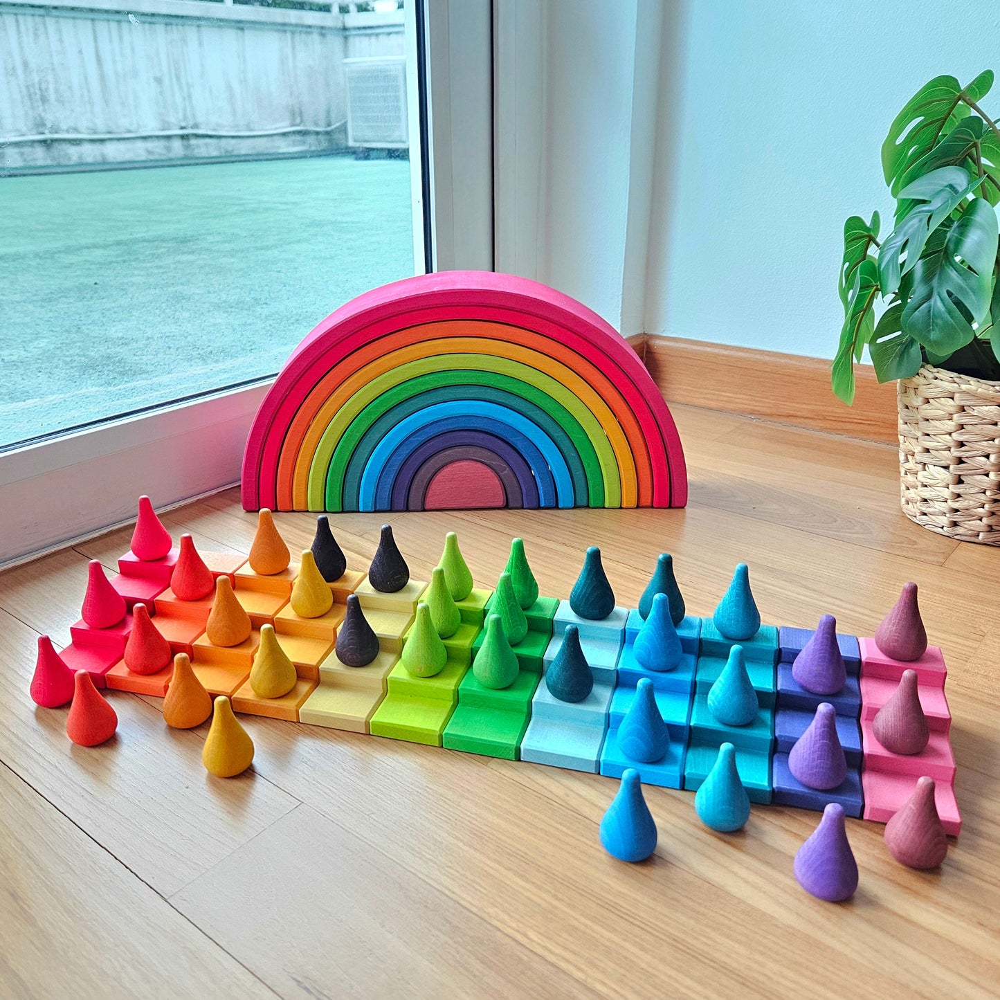 PRE-ORDER ONLY (Ships Early July 2026) - 12 Wooden Stacking Stairs