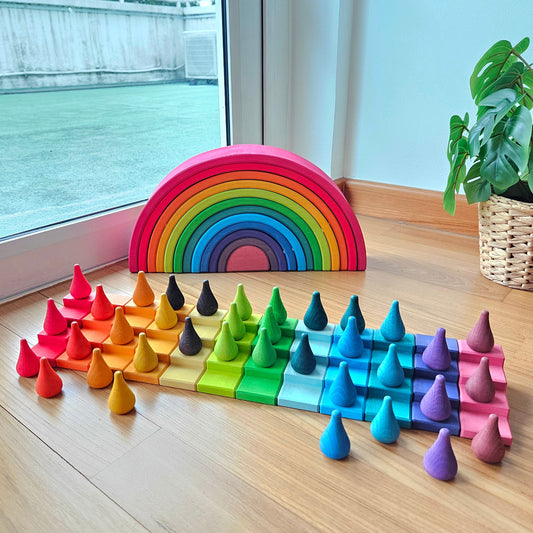 PRE-ORDER ONLY (Ships Early July 2026) - 12 Wooden Stacking Stairs