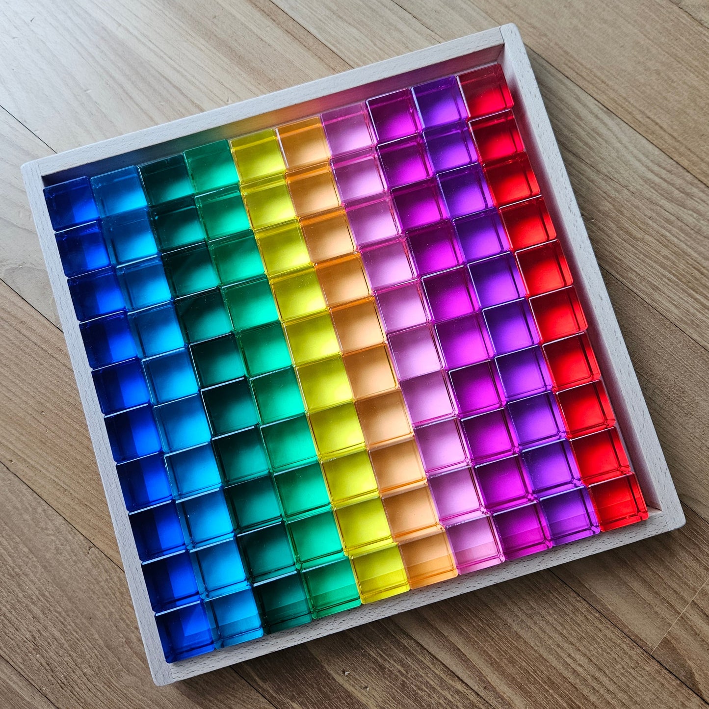 PRE-ORDER ONLY - 100 Lucite Cubes - Rainbow