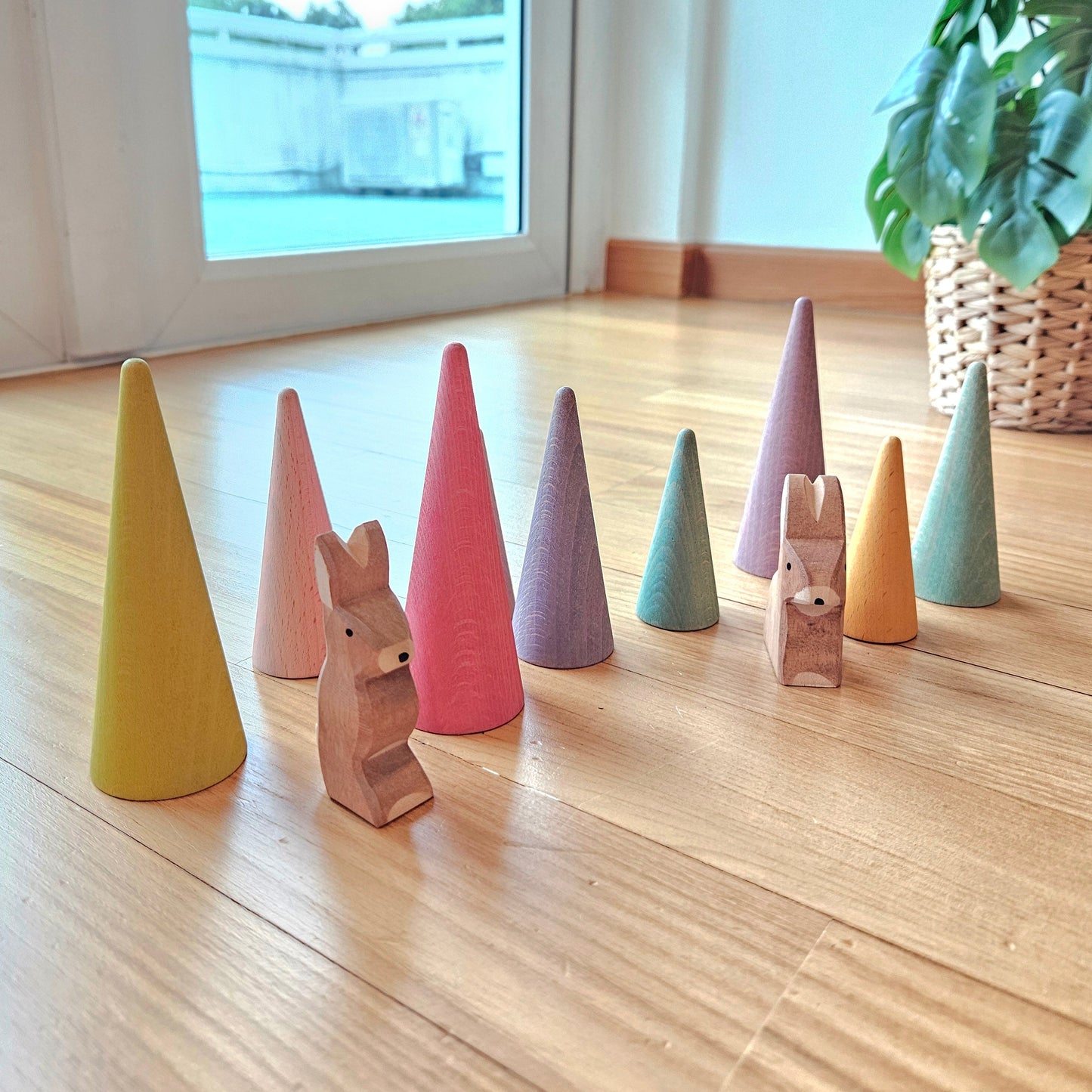 PRE-ORDER ONLY - Pastel Cone Trees