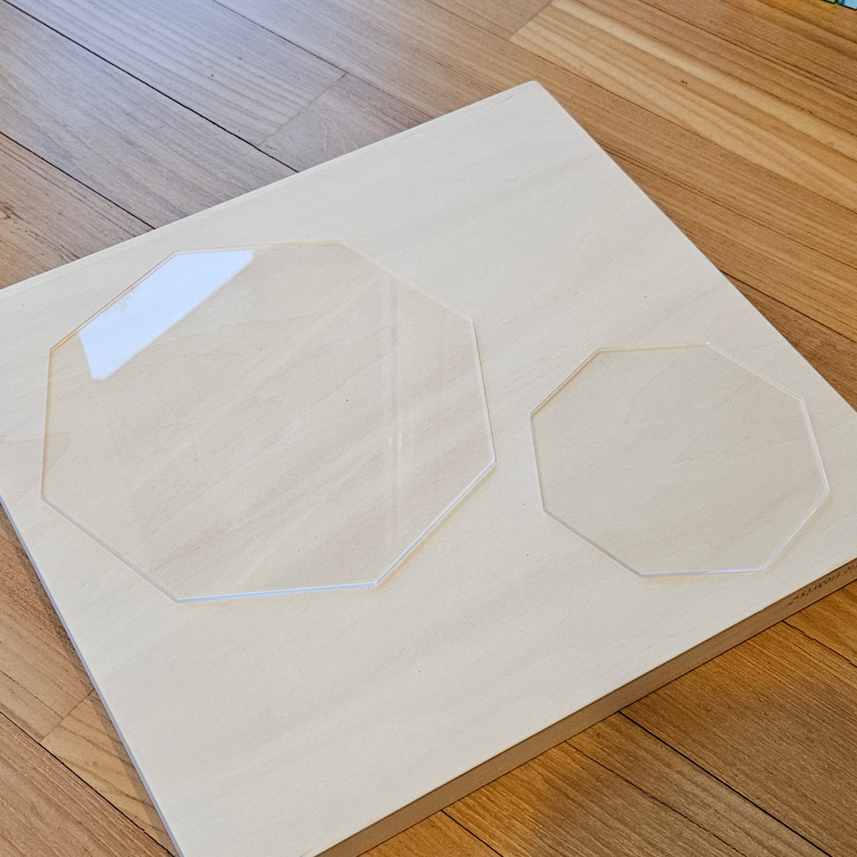 8 Clear Octagon Acrylic Platforms™