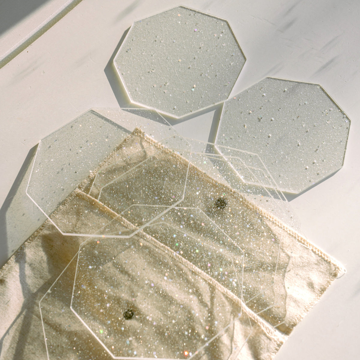8 Glitter Octagon Acrylic Platforms™