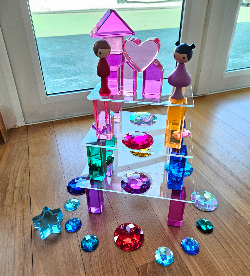 6 Clear Rectangle Acrylic Platforms – Playful Little Hearts