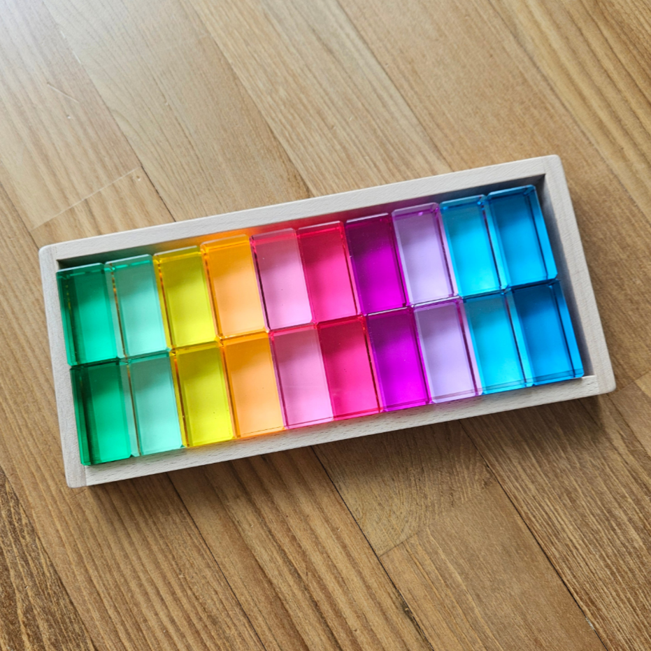 20 Lucite Cuboids (Pastel)