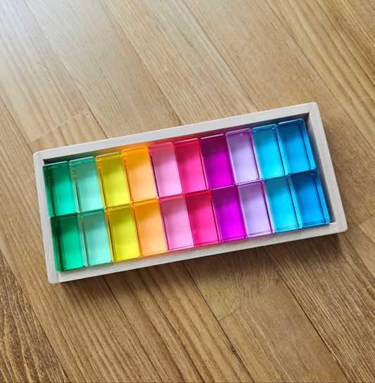 20 Lucite Cuboids (Pastel)