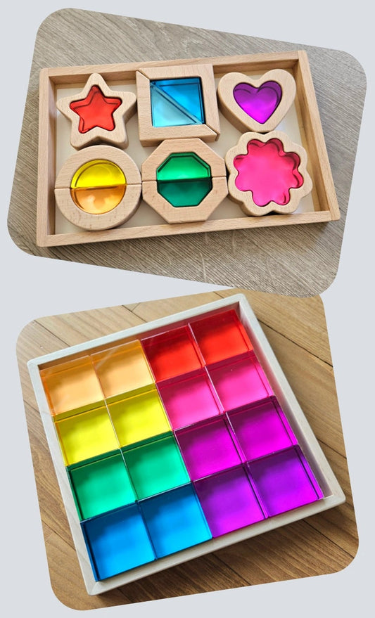 16 Majestic Lucite Squares & Signature Shapes Set *Discounted bundle*