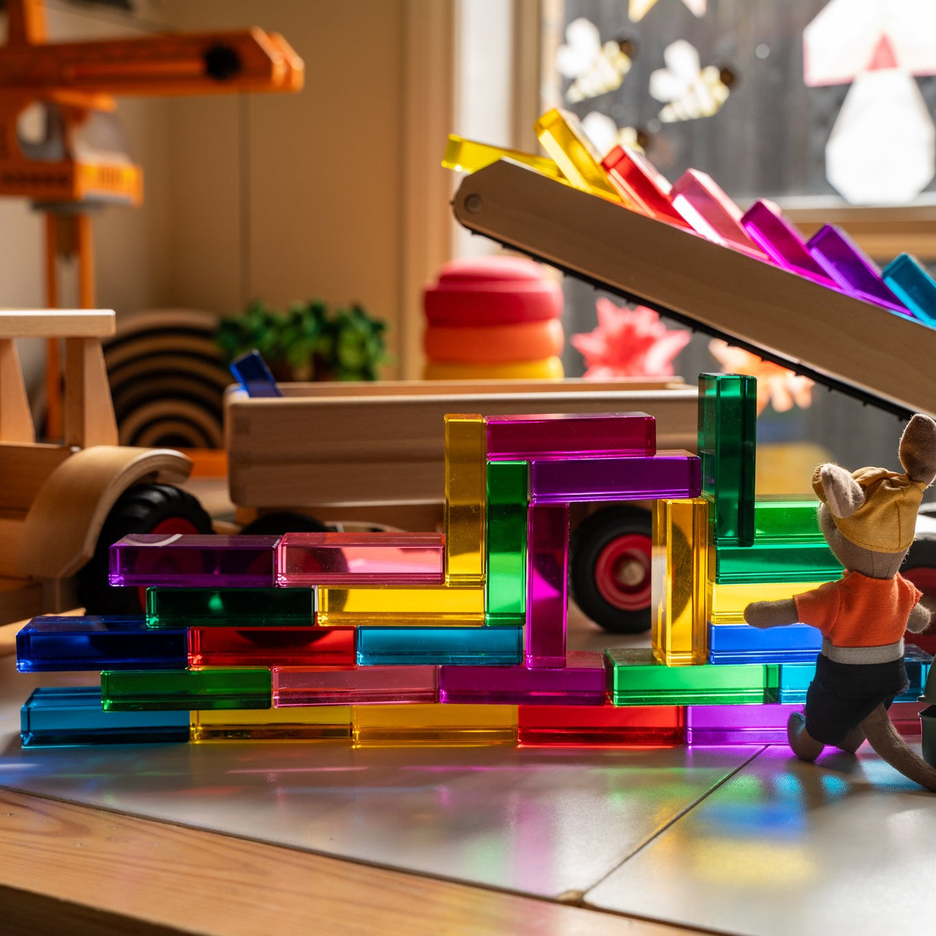 40 Lucite Bricks™ - Rainbow