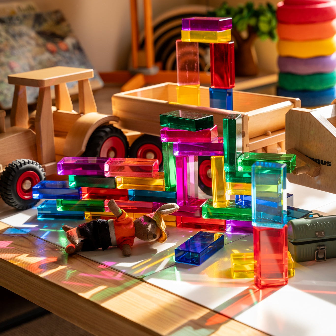 40 Lucite Bricks™ - Rainbow