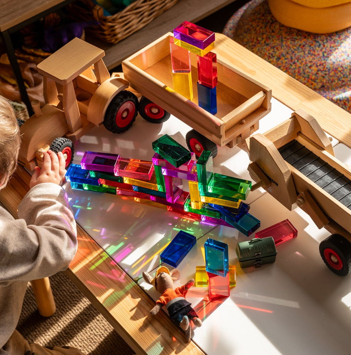 40 Lucite Bricks™ - Rainbow