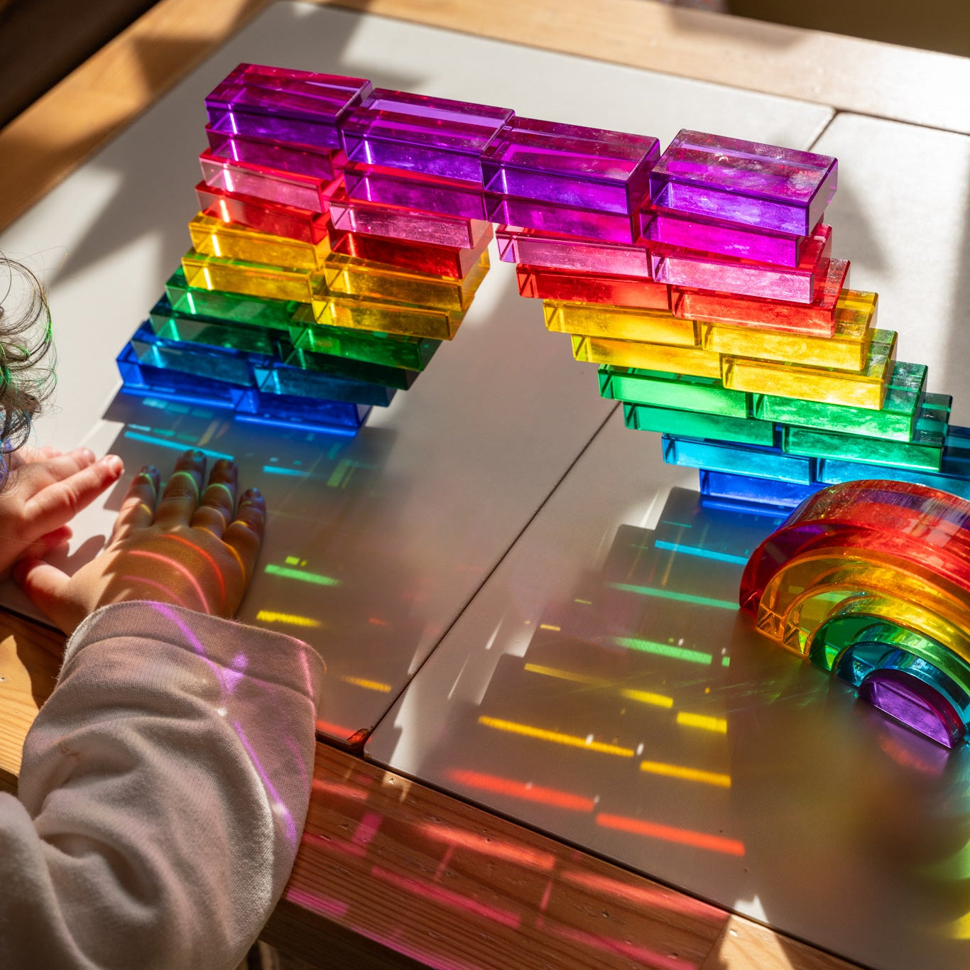 40 Lucite Bricks™ - Rainbow