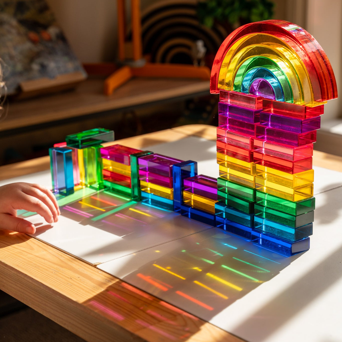 40 Lucite Bricks™ - Rainbow