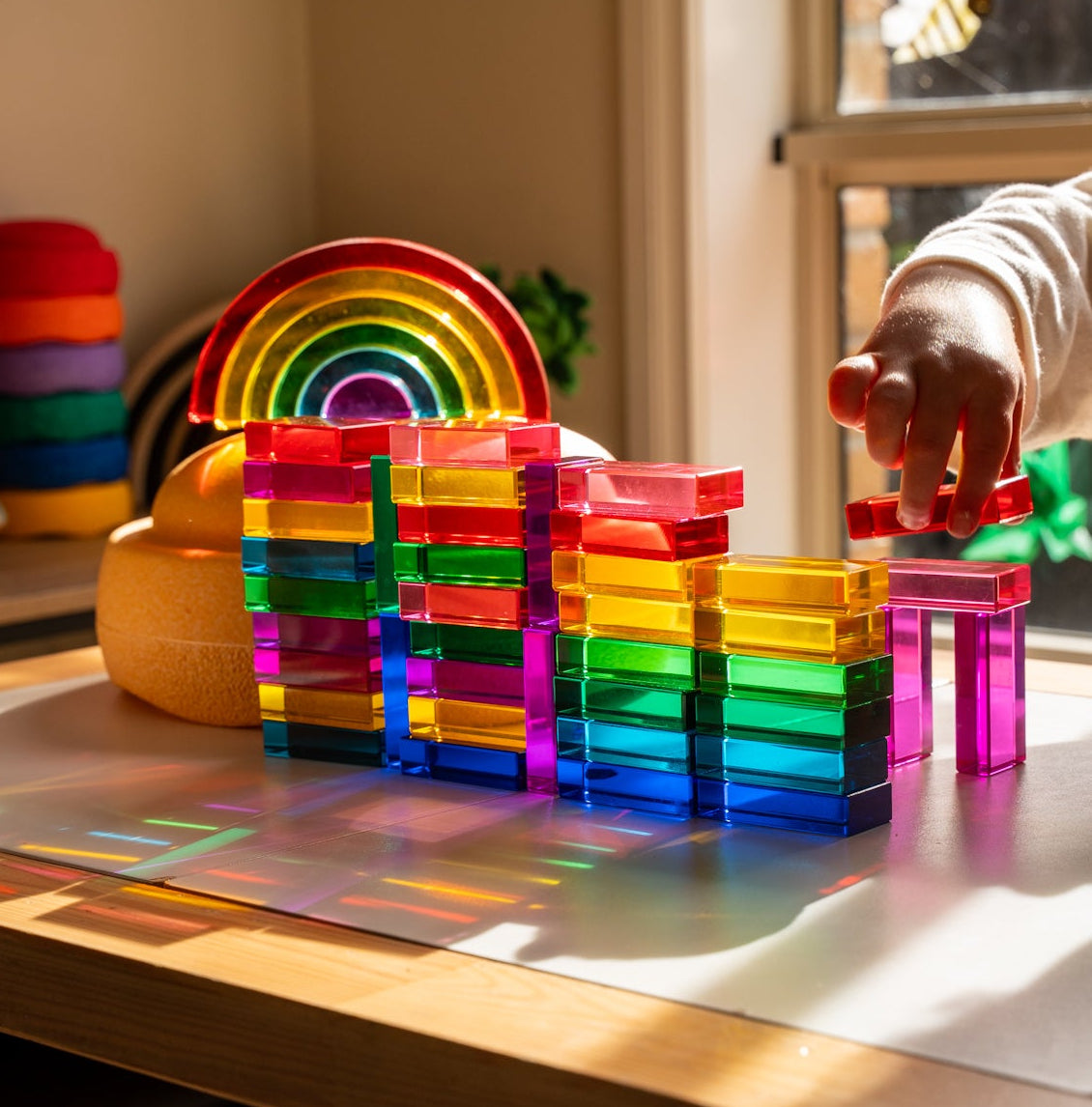40 Lucite Bricks™ - Rainbow