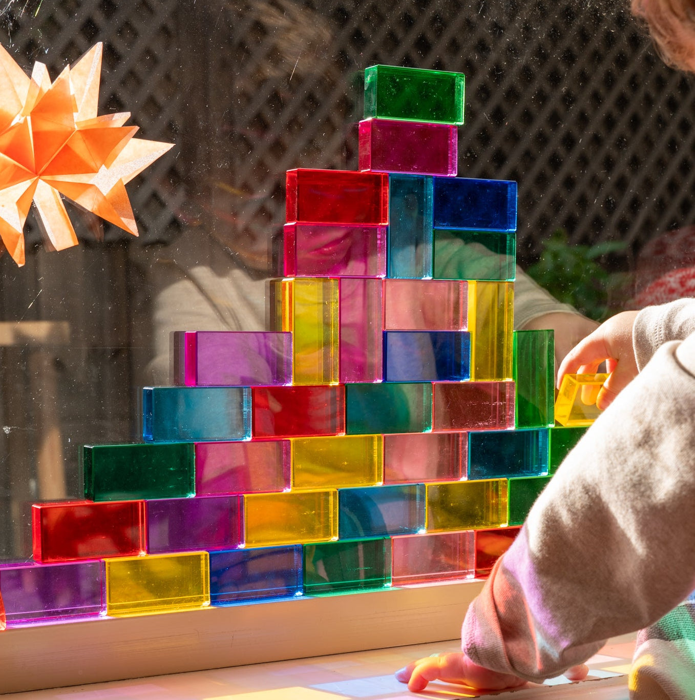 40 Lucite Bricks™ - Rainbow