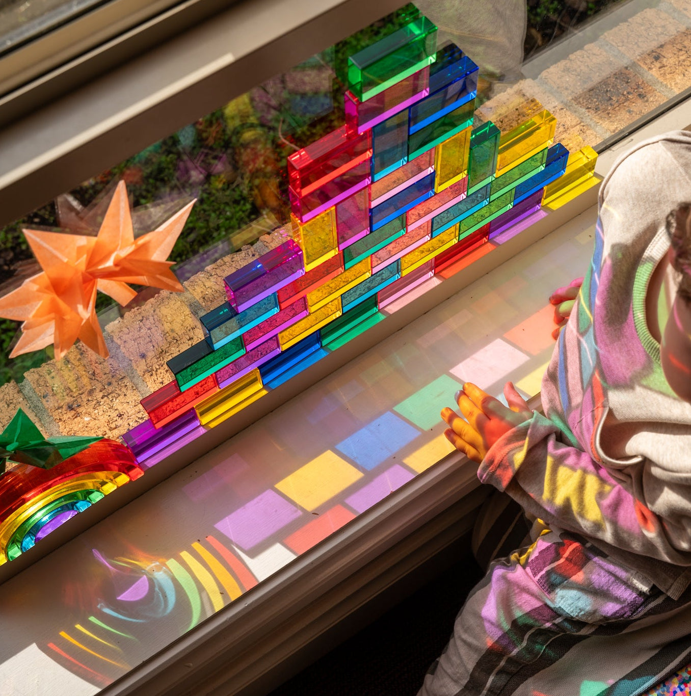40 Lucite Bricks™ - Rainbow