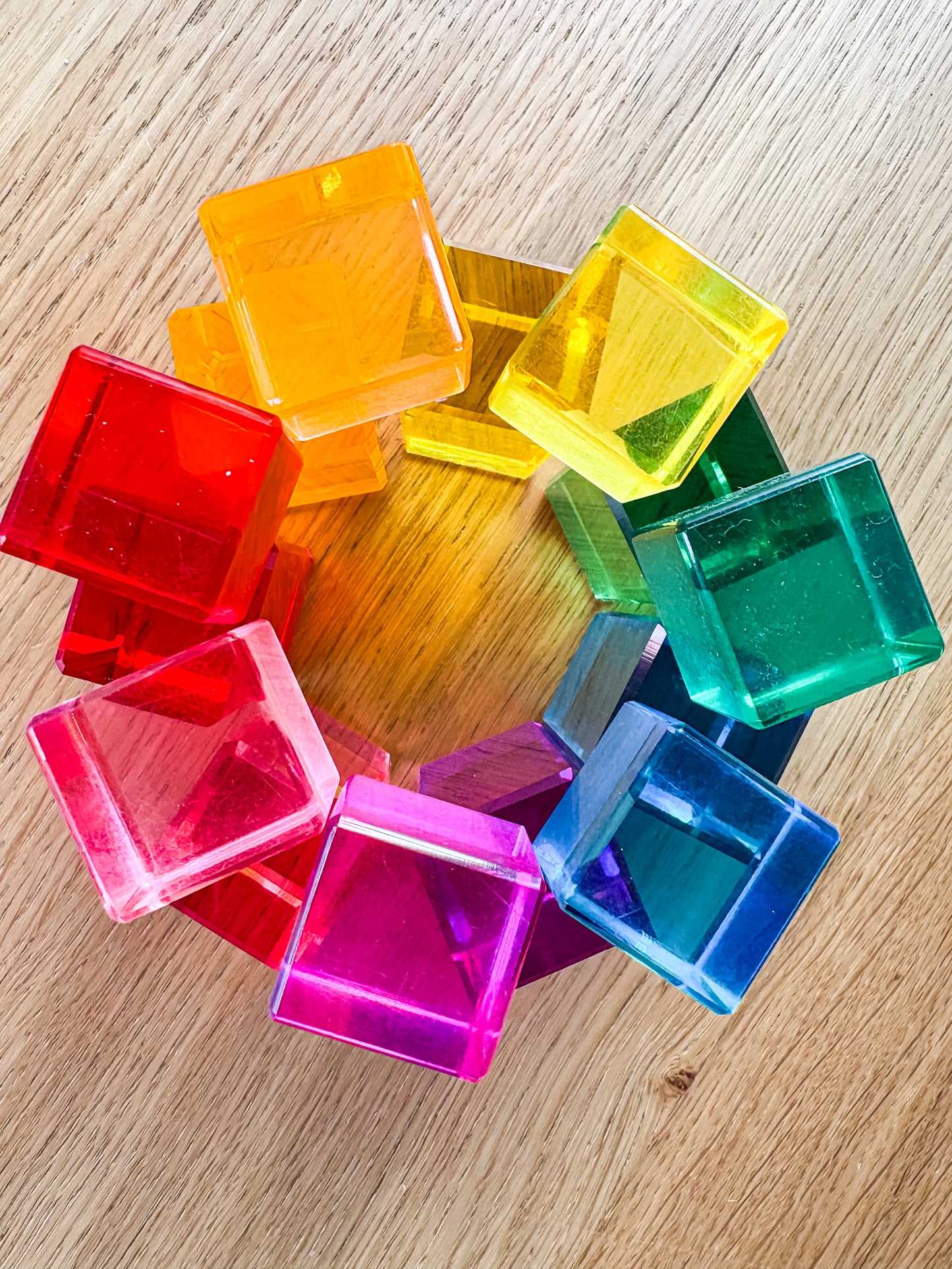 PRE-ORDER ONLY - 100 Lucite Cubes - Rainbow