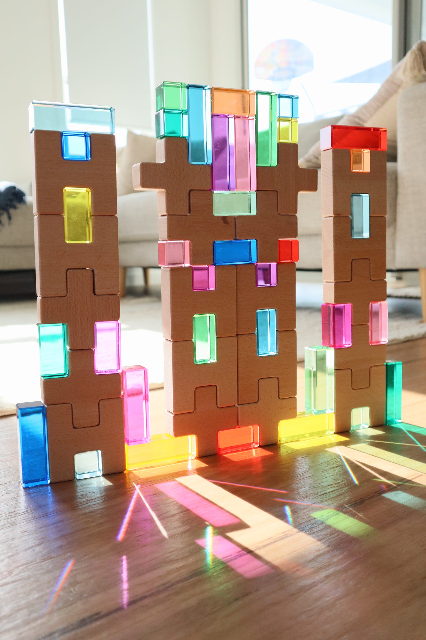 Lucite Rainbow Mountain Blocks & H-Cross Blocks Set *Discounted bundle*