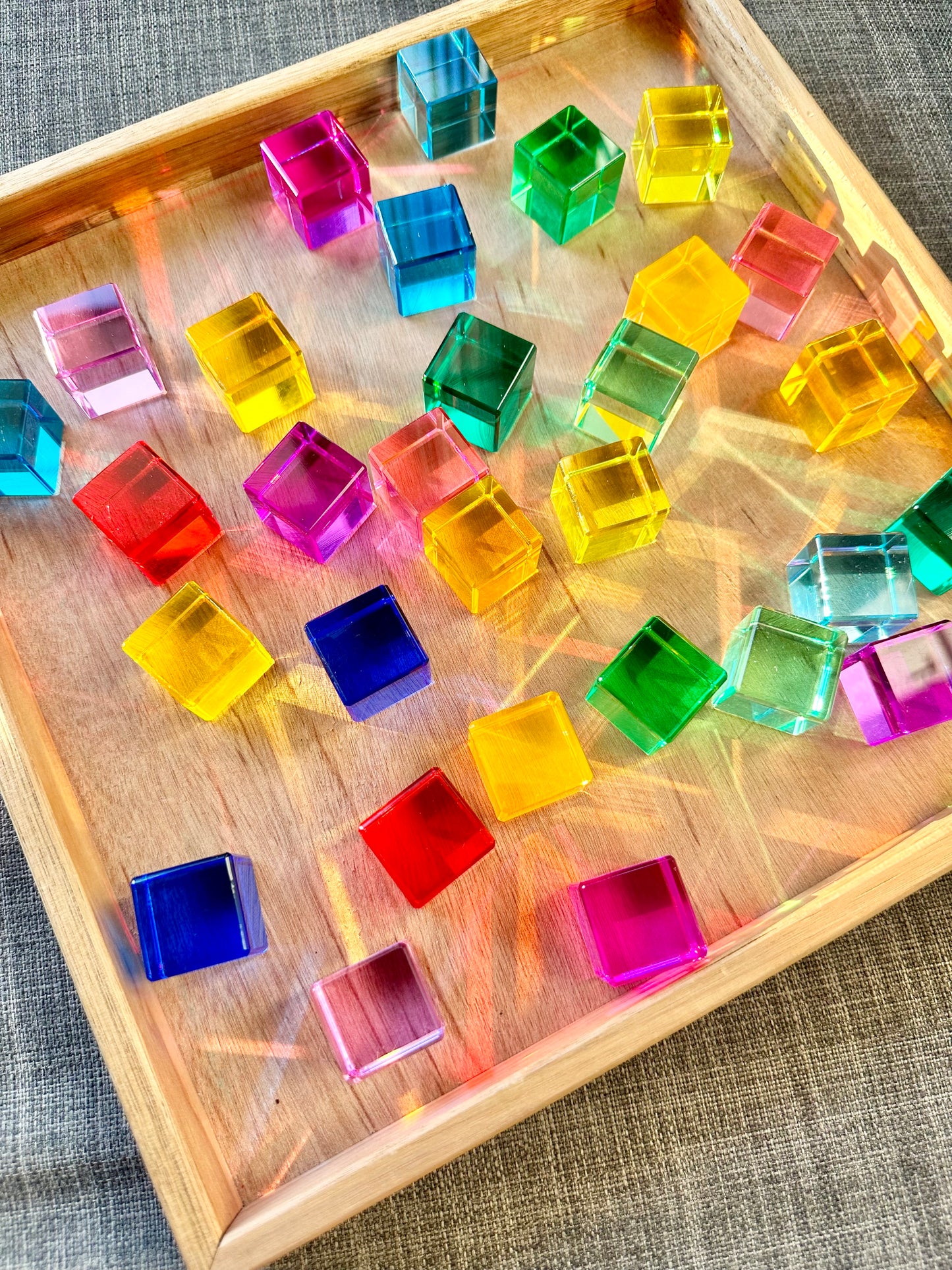 30 Lucite Cube Blocks